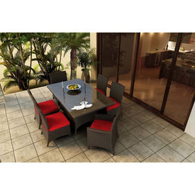 Barbados Seven-Piece 72" Rectangular Dining Set