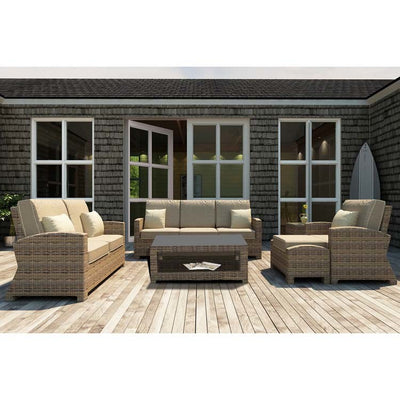 Product Image: FP-CYP-6SS-HR-TL-0 Outdoor/Patio Furniture/Outdoor Sofas