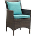 EEI-4030-BRN-TRQ Outdoor/Patio Furniture/Outdoor Chairs
