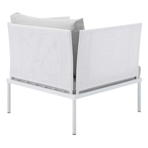 EEI-4686-WHI-GRY-SET Outdoor/Patio Furniture/Patio Conversation Sets