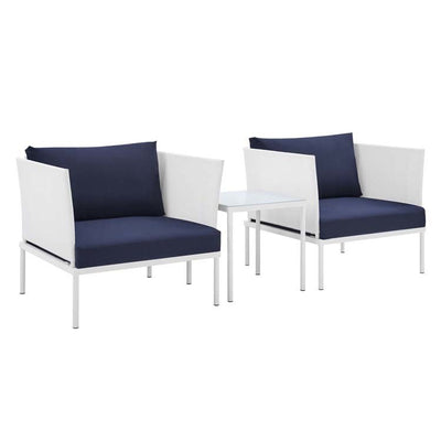 EEI-4686-WHI-NAV-SET Outdoor/Patio Furniture/Patio Conversation Sets
