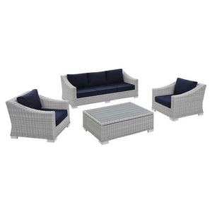 EEI-4359-LGR-NAV Outdoor/Patio Furniture/Patio Conversation Sets