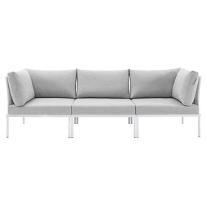 EEI-4967-WHI-GRY Outdoor/Patio Furniture/Outdoor Sofas