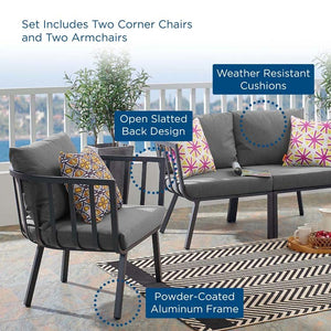 EEI-3787-SLA-CHA Outdoor/Patio Furniture/Patio Conversation Sets