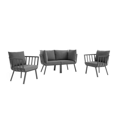 Product Image: EEI-3787-SLA-CHA Outdoor/Patio Furniture/Patio Conversation Sets