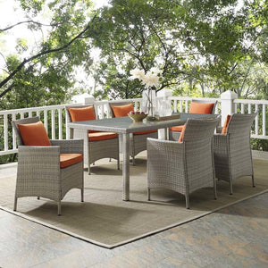 EEI-4015-LGR-ORA-SET Outdoor/Patio Furniture/Patio Dining Sets