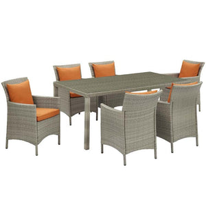 EEI-4015-LGR-ORA-SET Outdoor/Patio Furniture/Patio Dining Sets