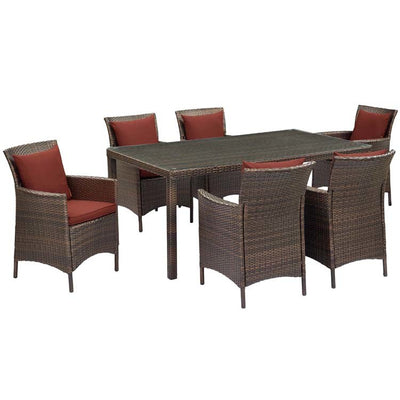 Product Image: EEI-4032-BRN-CUR-SET Outdoor/Patio Furniture/Patio Dining Sets