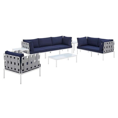 Product Image: EEI-4949-GRY-NAV-SET Outdoor/Patio Furniture/Patio Conversation Sets