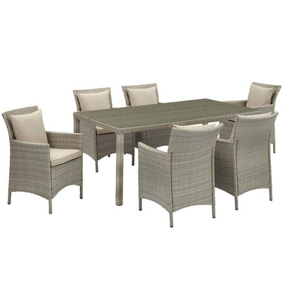 EEI-4015-LGR-BEI-SET Outdoor/Patio Furniture/Patio Dining Sets