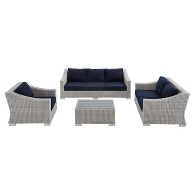 Product Image: EEI-4355-LGR-NAV Outdoor/Patio Furniture/Patio Bar Furniture