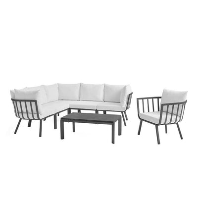 Product Image: EEI-3790-SLA-WHI Outdoor/Patio Furniture/Patio Conversation Sets