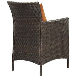 EEI-4030-BRN-ORA Outdoor/Patio Furniture/Outdoor Chairs