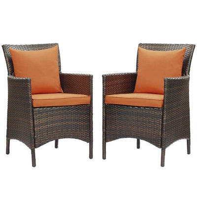 Product Image: EEI-4030-BRN-ORA Outdoor/Patio Furniture/Outdoor Chairs