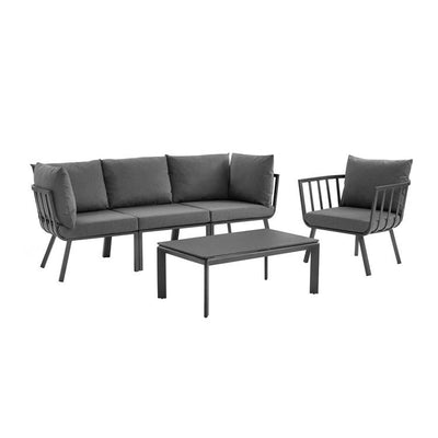 Product Image: EEI-3783-SLA-CHA Outdoor/Patio Furniture/Patio Conversation Sets