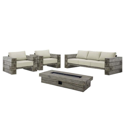 Product Image: EEI-4036-LGR-BEI-SET Outdoor/Patio Furniture/Patio Conversation Sets