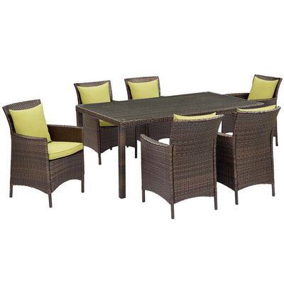 EEI-4032-BRN-PER-SET Outdoor/Patio Furniture/Patio Dining Sets