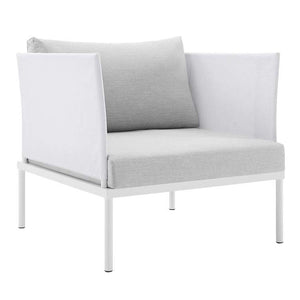 EEI-4948-WHI-GRY-SET Outdoor/Patio Furniture/Patio Conversation Sets