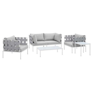 EEI-4925-GRY-GRY-SET Outdoor/Patio Furniture/Patio Conversation Sets