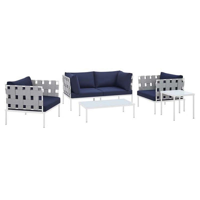 Product Image: EEI-4925-GRY-NAV-SET Outdoor/Patio Furniture/Patio Conversation Sets