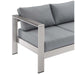EEI-3917-SLV-GRY Outdoor/Patio Furniture/Outdoor Sofas