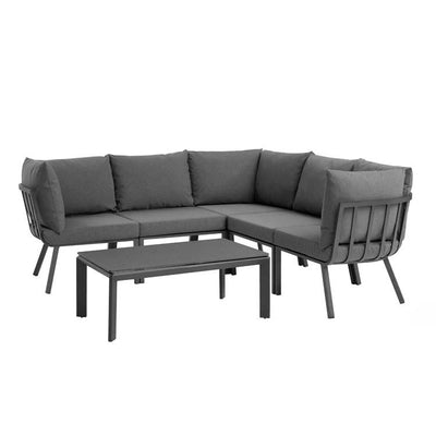 Product Image: EEI-3788-SLA-CHA Outdoor/Patio Furniture/Patio Conversation Sets