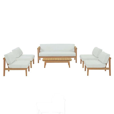 Product Image: EEI-5483-NAT-WHI-SET Outdoor/Patio Furniture/Patio Conversation Sets