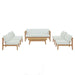 EEI-5483-NAT-WHI-SET Outdoor/Patio Furniture/Patio Conversation Sets