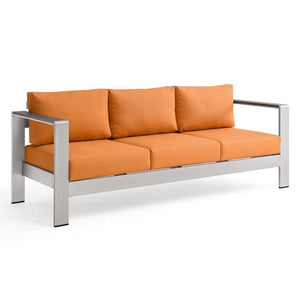 EEI-3917-SLV-ORA Outdoor/Patio Furniture/Outdoor Sofas