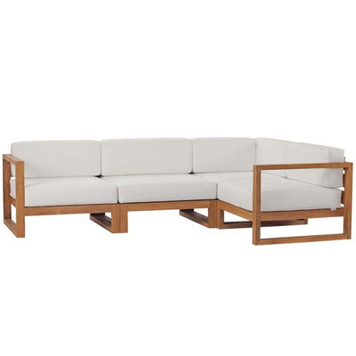 Product Image: EEI-4253-NAT-WHI-SET Outdoor/Patio Furniture/Outdoor Sofas