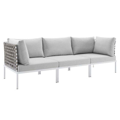 Product Image: EEI-4966-TAN-GRY Outdoor/Patio Furniture/Outdoor Sofas