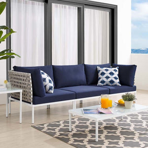 EEI-4966-TAN-NAV Outdoor/Patio Furniture/Outdoor Sofas