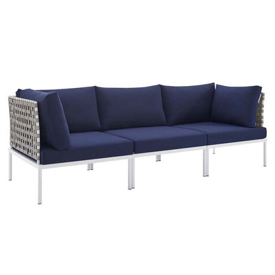 Product Image: EEI-4966-TAN-NAV Outdoor/Patio Furniture/Outdoor Sofas