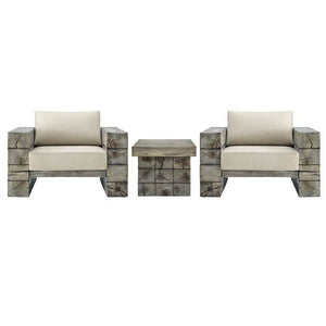 EEI-3652-LGR-BEI-SET Outdoor/Patio Furniture/Patio Conversation Sets