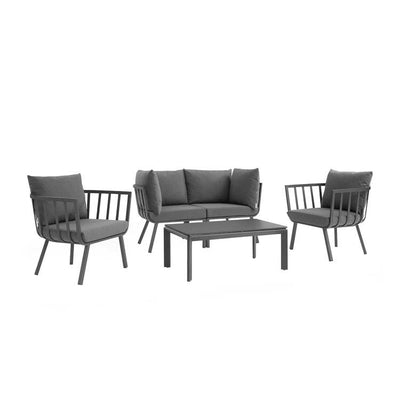 Product Image: EEI-3786-SLA-CHA Outdoor/Patio Furniture/Patio Conversation Sets