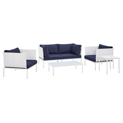 Product Image: EEI-4924-WHI-NAV-SET Outdoor/Patio Furniture/Patio Conversation Sets