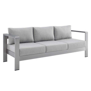 EEI-4316-SLV-GRY-SET Outdoor/Patio Furniture/Patio Conversation Sets