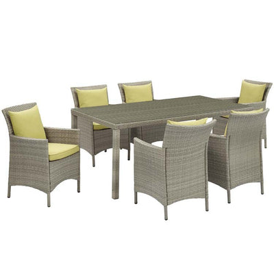 EEI-4015-LGR-PER-SET Outdoor/Patio Furniture/Patio Dining Sets