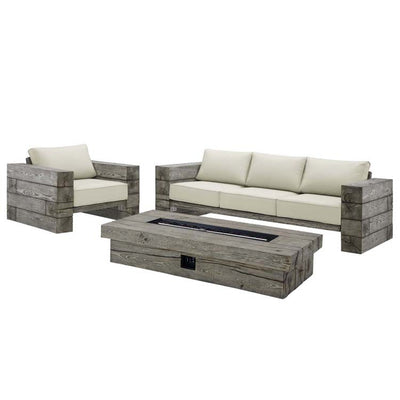 Product Image: EEI-4035-LGR-BEI-SET Outdoor/Patio Furniture/Patio Conversation Sets