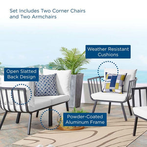 EEI-3787-SLA-WHI Outdoor/Patio Furniture/Patio Conversation Sets