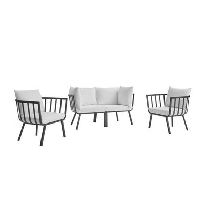 Product Image: EEI-3787-SLA-WHI Outdoor/Patio Furniture/Patio Conversation Sets
