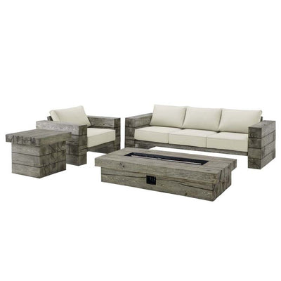 Product Image: EEI-4037-LGR-BEI-SET Outdoor/Patio Furniture/Patio Conversation Sets