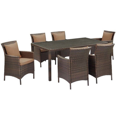 Product Image: EEI-4032-BRN-MOC-SET Outdoor/Patio Furniture/Patio Dining Sets