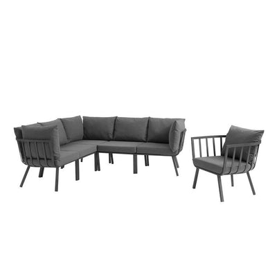 Product Image: EEI-3791-SLA-CHA Outdoor/Patio Furniture/Patio Conversation Sets