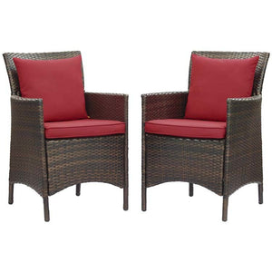 EEI-4030-BRN-RED Outdoor/Patio Furniture/Outdoor Chairs