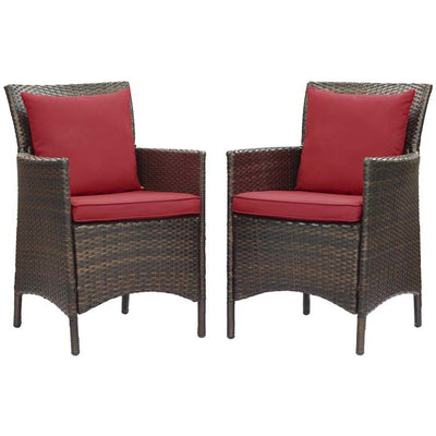 Product Image: EEI-4030-BRN-RED Outdoor/Patio Furniture/Outdoor Chairs