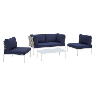 Product Image: EEI-4689-TAN-NAV-SET Outdoor/Patio Furniture/Patio Conversation Sets