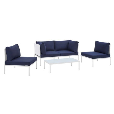 Product Image: EEI-4690-WHI-NAV-SET Outdoor/Patio Furniture/Patio Conversation Sets