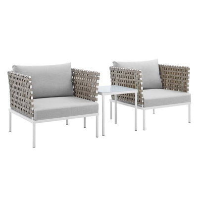EEI-4685-TAN-GRY-SET Outdoor/Patio Furniture/Patio Conversation Sets