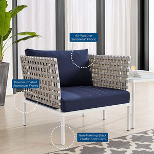 EEI-4685-TAN-NAV-SET Outdoor/Patio Furniture/Patio Conversation Sets